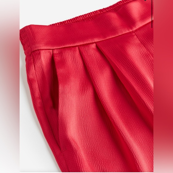 NWT H&M High Waist Satin Pants - Picture 2 of 6